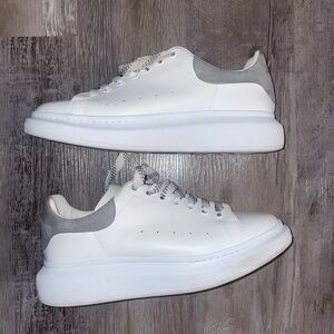 Alexander McQueen White and Gray MC mm Sneakers
